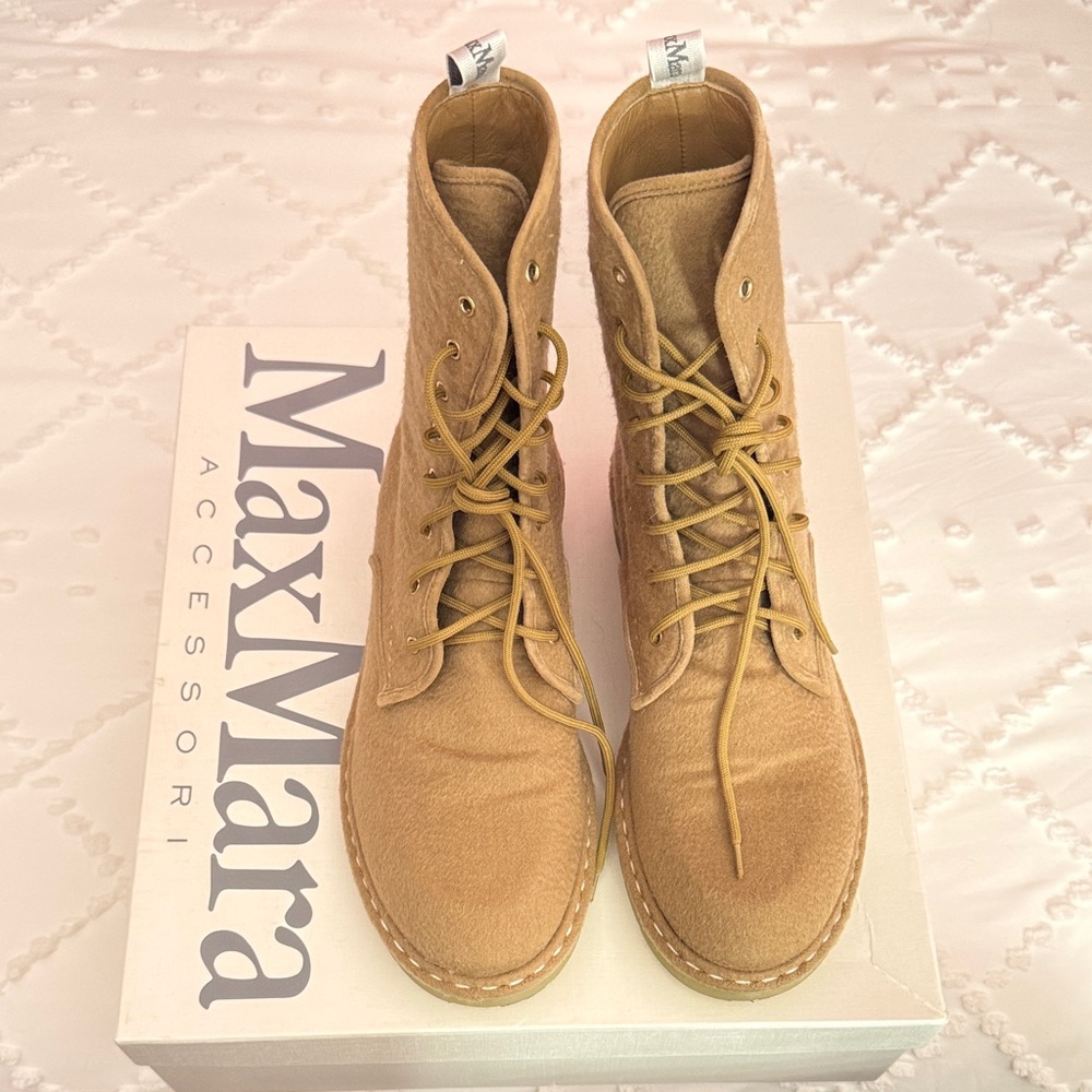 MaxMara Baker Lace-Up Boots